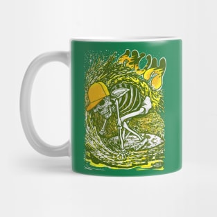 Surfer Skeleton by miskedesign Mug